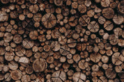 3D Log Wood Texture stacked log wood texture wall mural wallpaper for dining room - view 5