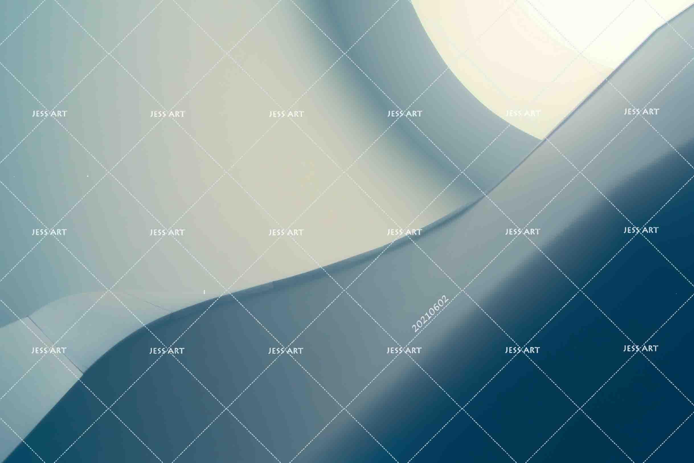 3D  Abstract Watercolor Hand-painted Bluish Hills Wall Mural Wallpaper SWW893- Jess Art Decoration