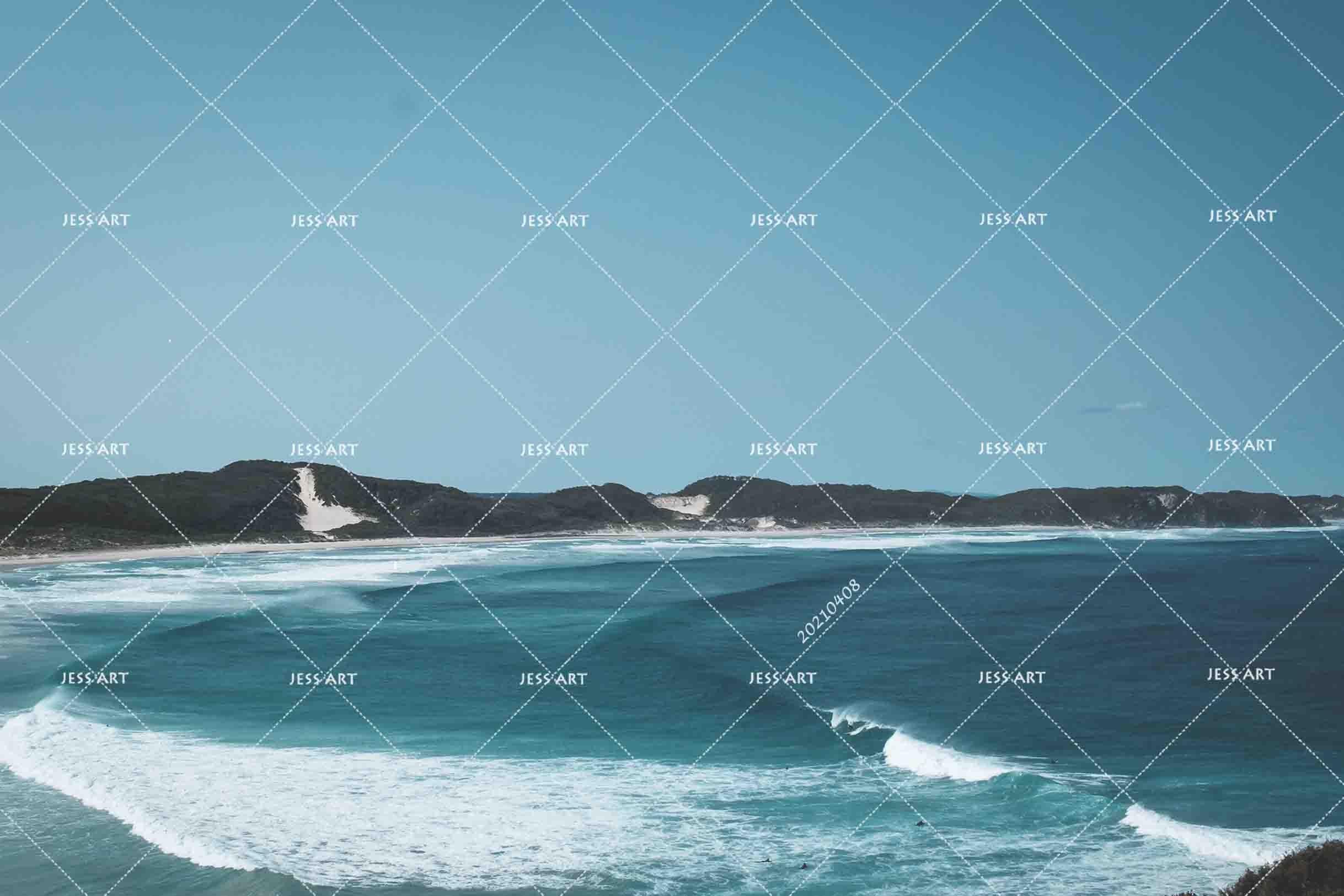 3D Mountain Sea Beach Wall Mural Wallpaper LQH 31- Jess Art Decoration