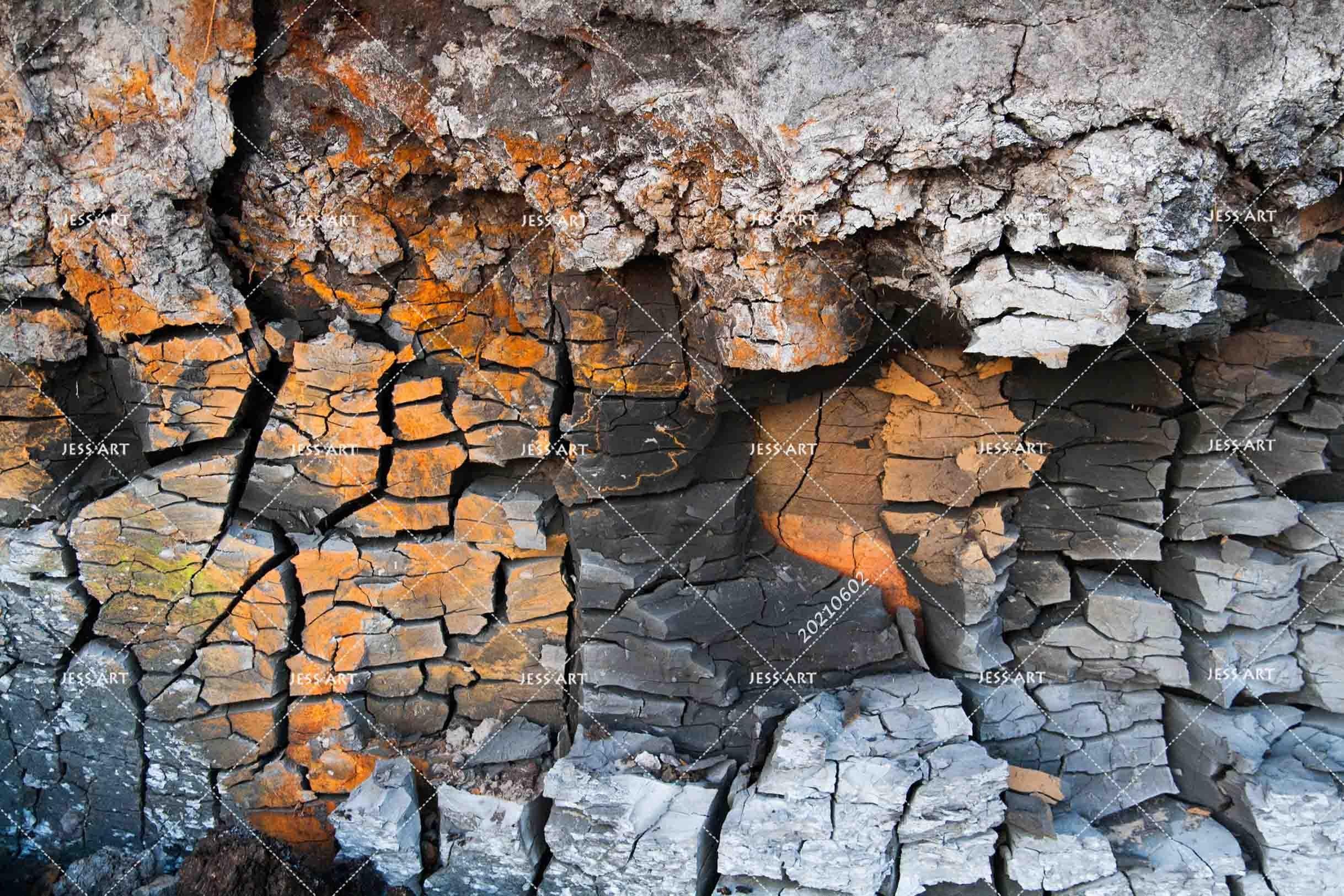 3D  Abstract Cracked Destroyed Land Rock Wall Mural Wallpaper SWW924- Jess Art Decoration