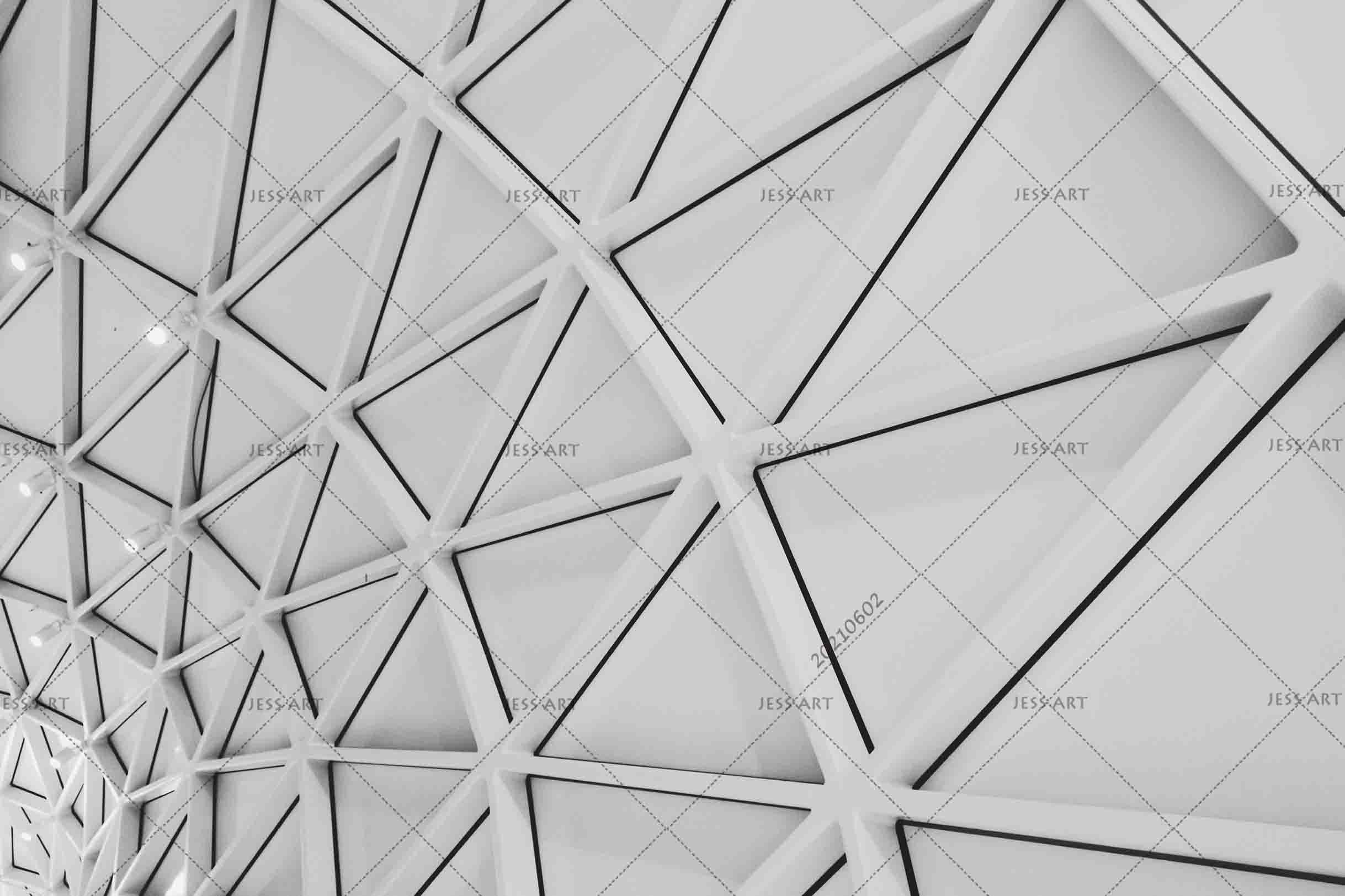 3D Abstract Sphere Triangle Relief Gypsum Wall Mural Wallpaper SWW925- Jess Art Decoration