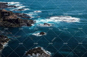 3D Blue Sea Rock Wall Mural Wallpaper LQH 281- Jess Art Decoration
