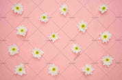 3D Vintage Floral Spliced Pink Background Wall Mural Wallpaper SWW934- Jess Art Decoration