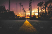3D Sunset Forest Road Landscape Wall Mural Wallpaper LQH 13- Jess Art Decoration