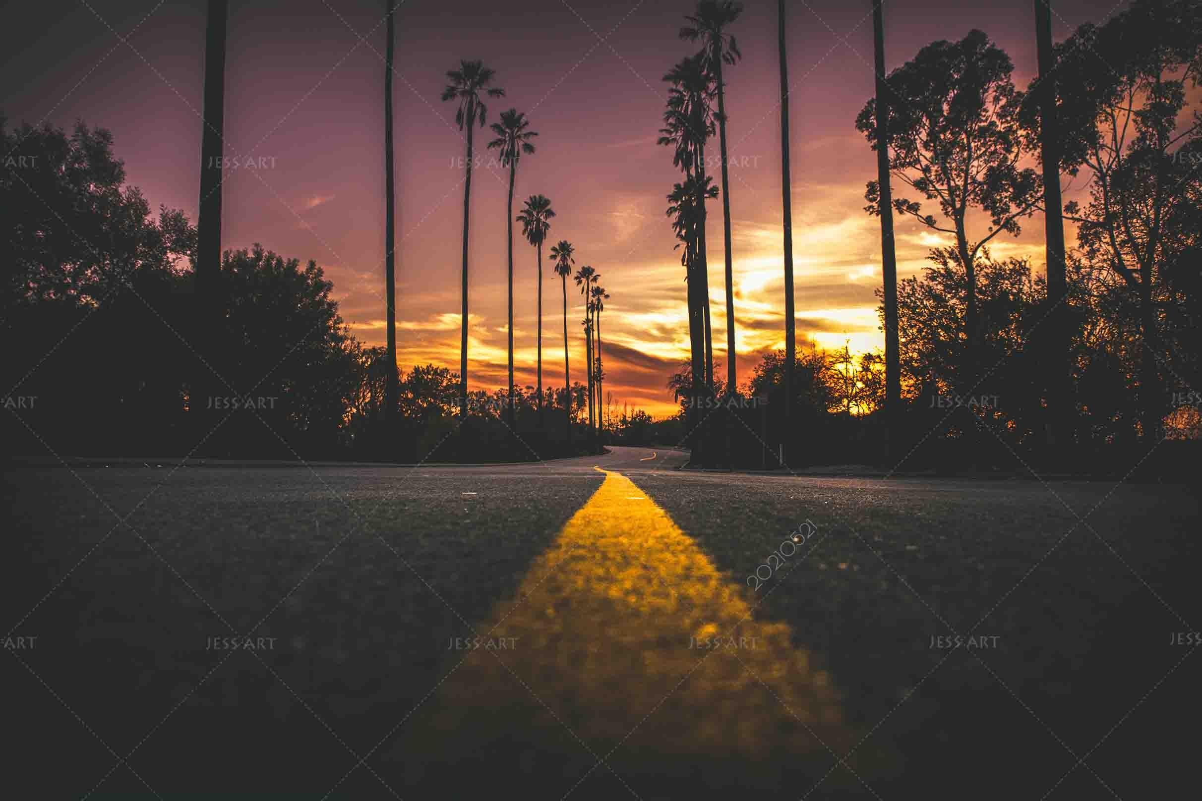 3D Sunset Forest Road Landscape Wall Mural Wallpaper LQH 13- Jess Art Decoration