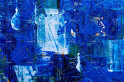 3D Abstract Blue Graffiti Wall Mural Wallpaper LQH 729- Jess Art Decoration