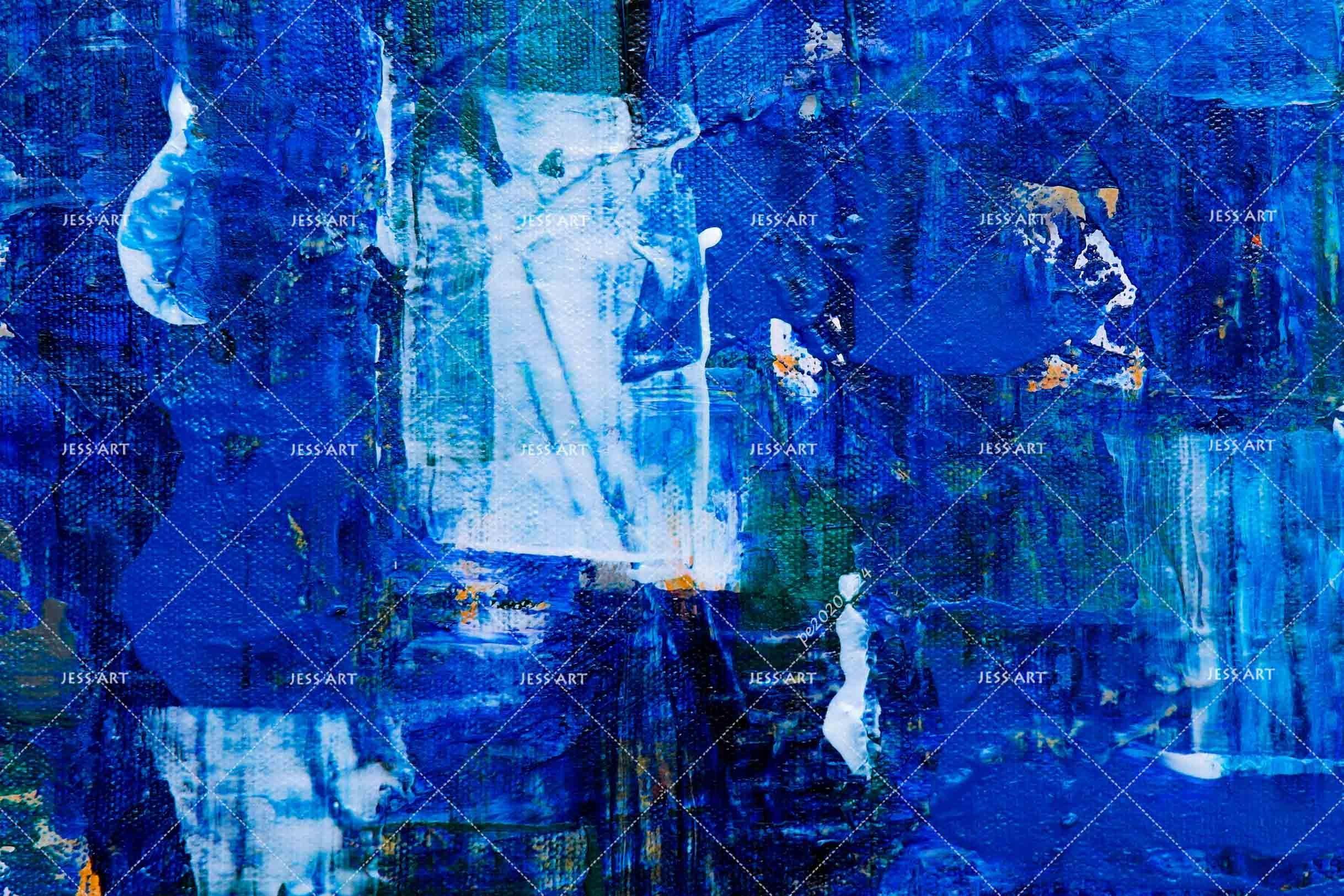 3D Abstract Blue Graffiti Wall Mural Wallpaper LQH 729- Jess Art Decoration
