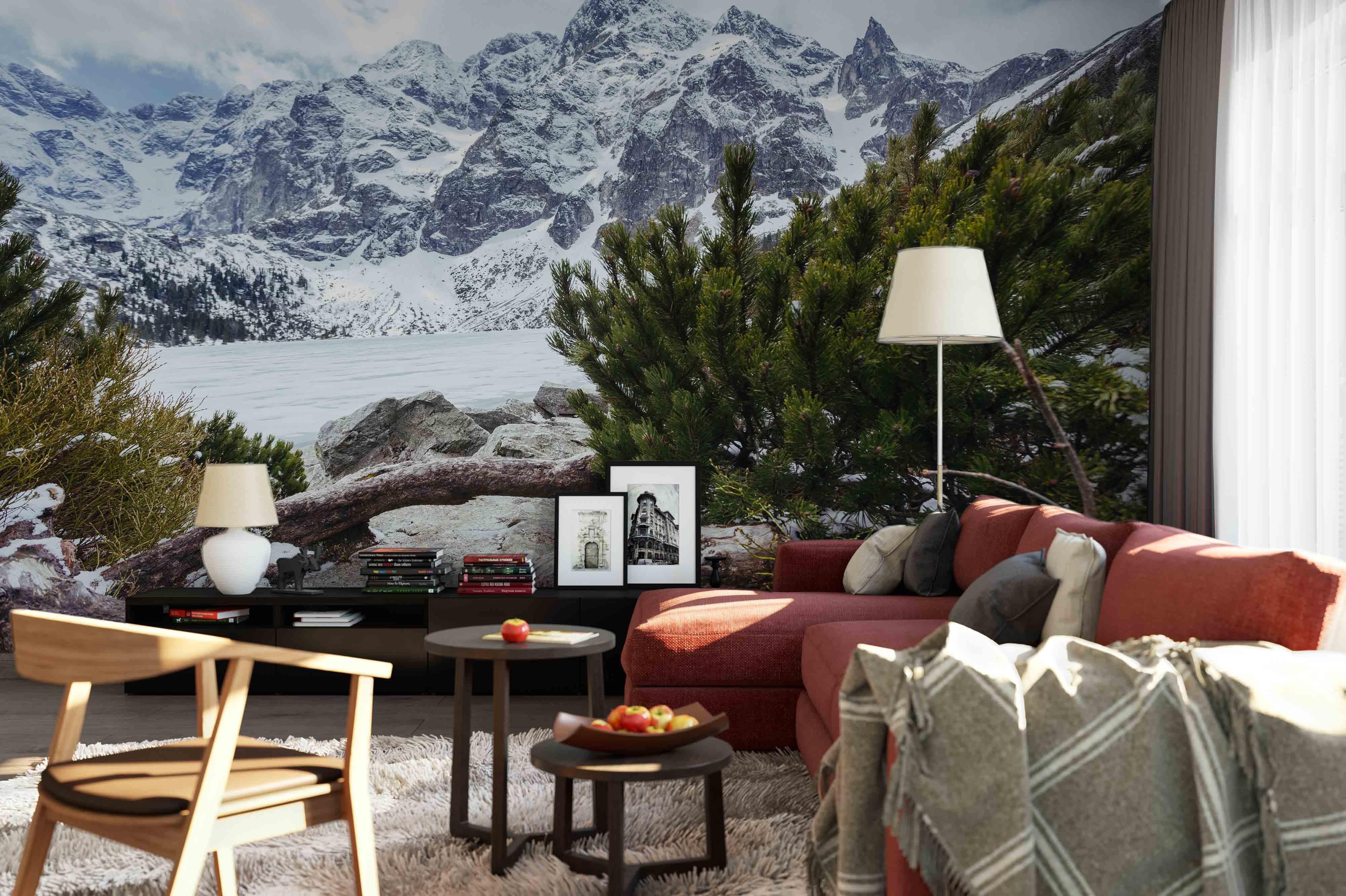 3D Snow Mountain Scenery Wall Mural Wallpaper 4- Jess Art Decoration