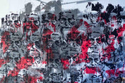 3D Abstract Hand-painted Graffiti Man Profile  Wall Mural Wallpaper SWW1874- Jess Art Decoration