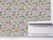 3D Hand Drawn Vintage Chrysanthemums Floral Pattern Wall Mural Wallpaper LXL- Jess Art Decoration