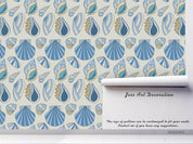 3D Cartoon Pattern Seashell Wall Mural Wallpaper WJ 3187- Jess Art Decoration