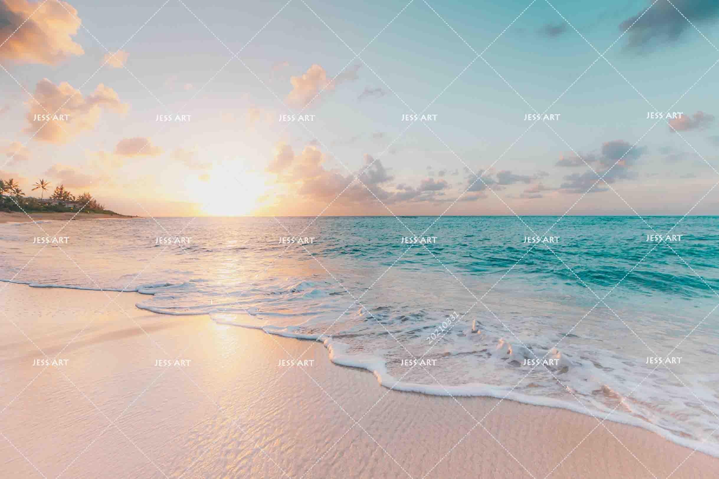 3D Sky Beach Landscape Wall Mural Wallpaper LQH 503- Jess Art Decoration