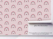 3D Cartoon Rainbow Pink Wall Mural Wallpaper A187 LQH- Jess Art Decoration