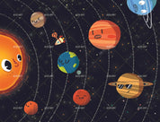 3D Cartoon Solar System cartoon solar system mural wall mural wallpaper for kids room - view 5