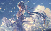 3D Cloud Anime Girl soft anime girl cloud mural wall mural wallpaper for bedroom - view 5