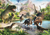 3D Animal Dinosaur World Tree Wall Mural Wallpaper WJ 2000- Jess Art Decoration