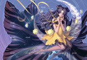 3D Moon Anime Girl moon anime girl fantasy mural wall mural wallpaper for bedroom - view 5