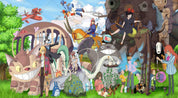 3D Colourful Cartoon Miyazaki Hayao Wall Mural Wallpaper WJ 2119- Jess Art Decoration