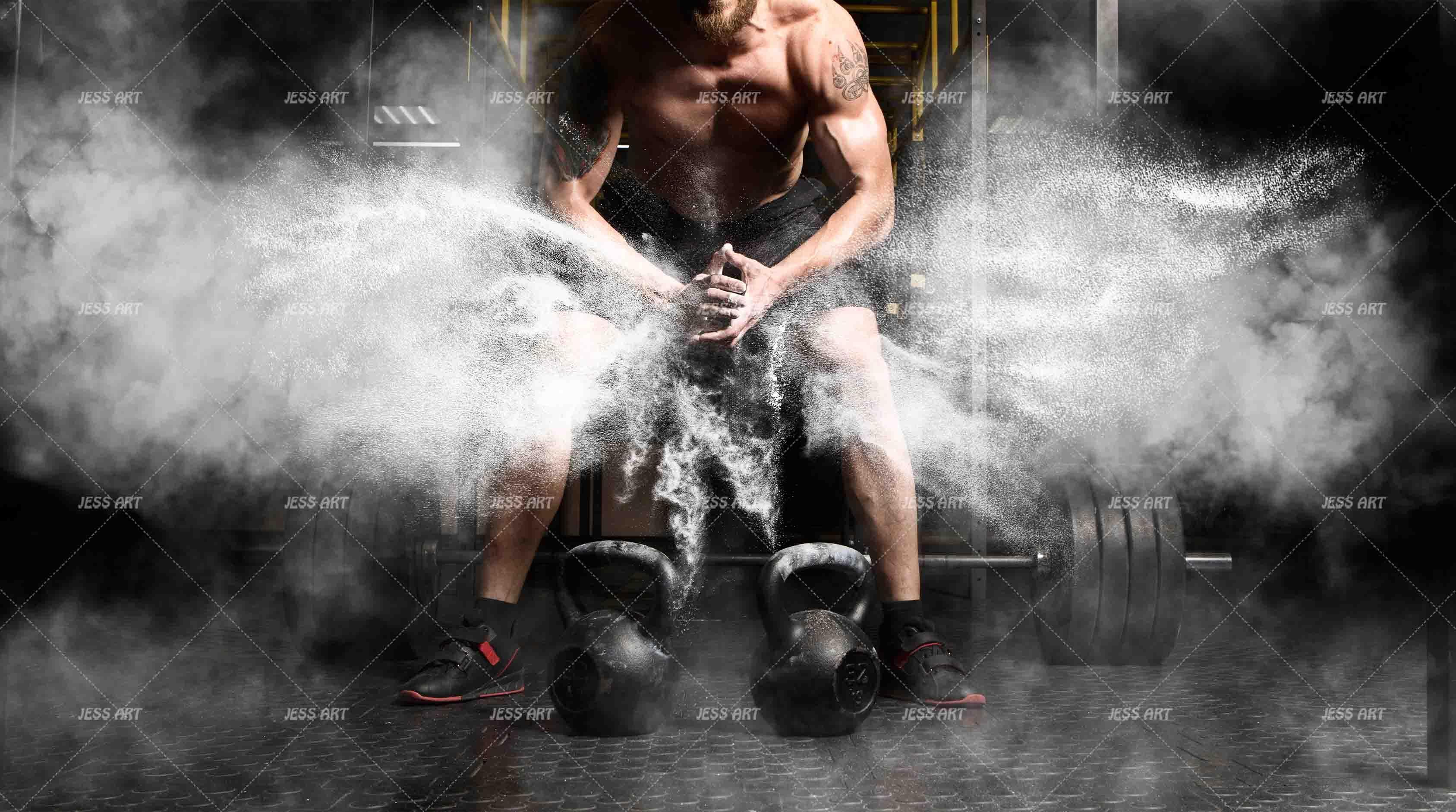 3D Sport Misty Strong Boxer Wall Mural Wallpaper ZY D44- Jess Art Decoration
