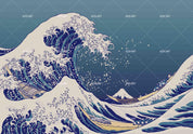 3D Cartoon Sea Waves Wall Mural Wallpaper 48- Jess Art Decoration