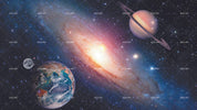 3D Nebula Saturn Space Saturn nebula space mural wall mural wallpaper for bedroom - view 5