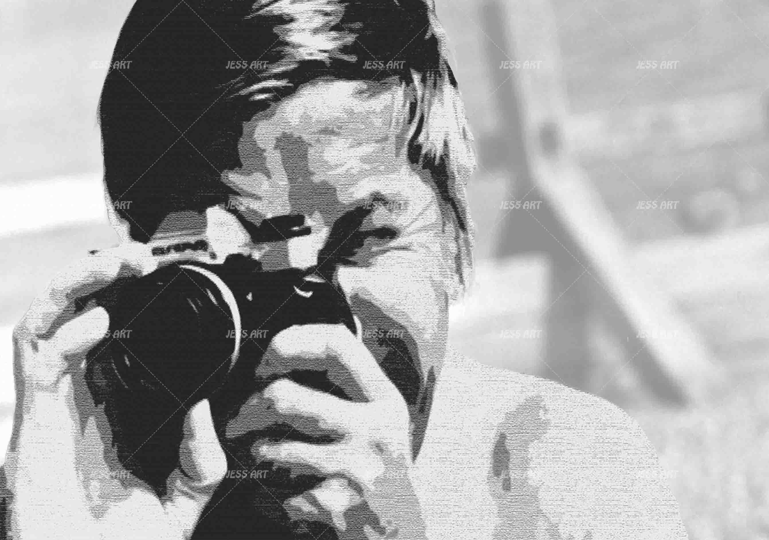 3D Old Character Photo black white old character photo mural wall mural wallpaper for living room - view 3