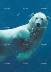3D Polar Bear polar bear animal mural wall mural wallpaper for nursery - view 5