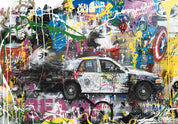 3D Graffiti Car Hero Wall Mural Wallpaper WJ 5143- Jess Art Decoration