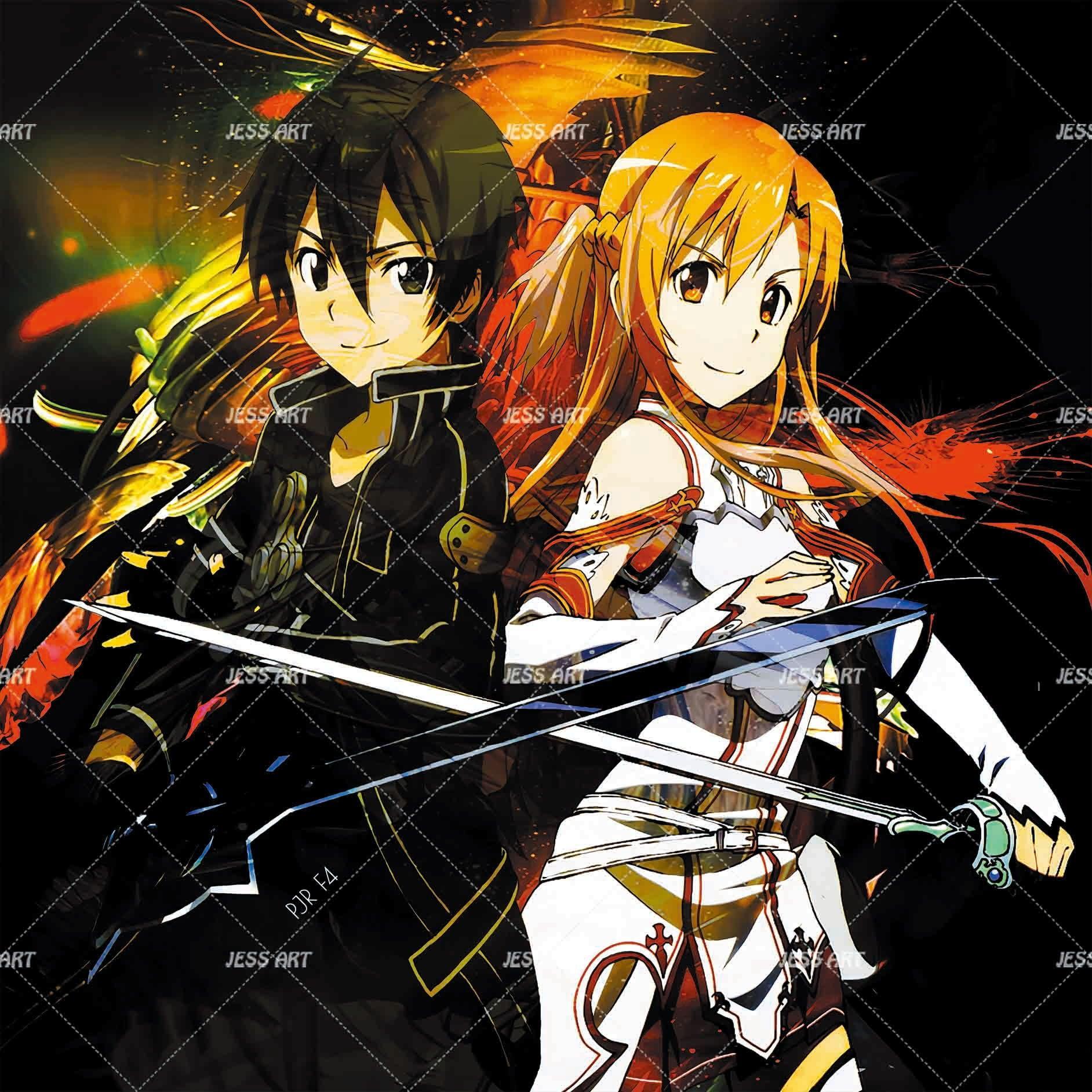 3D Anime Fighting Duo anime fighting duo mural wall mural wallpaper for teen room - view 5