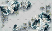 3D Vintage Watercolour Floral Wall Mural Wallpaper WJ 2165- Jess Art Decoration