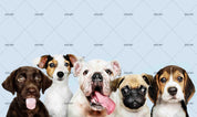 3D Cute Dog Portraits dog portrait animal mural wall mural wallpaper for kids room - view 4