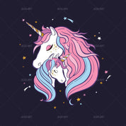 3D Loveliness Unicorn Star Moon Wall Mural Wallpaper ZY D74- Jess Art Decoration