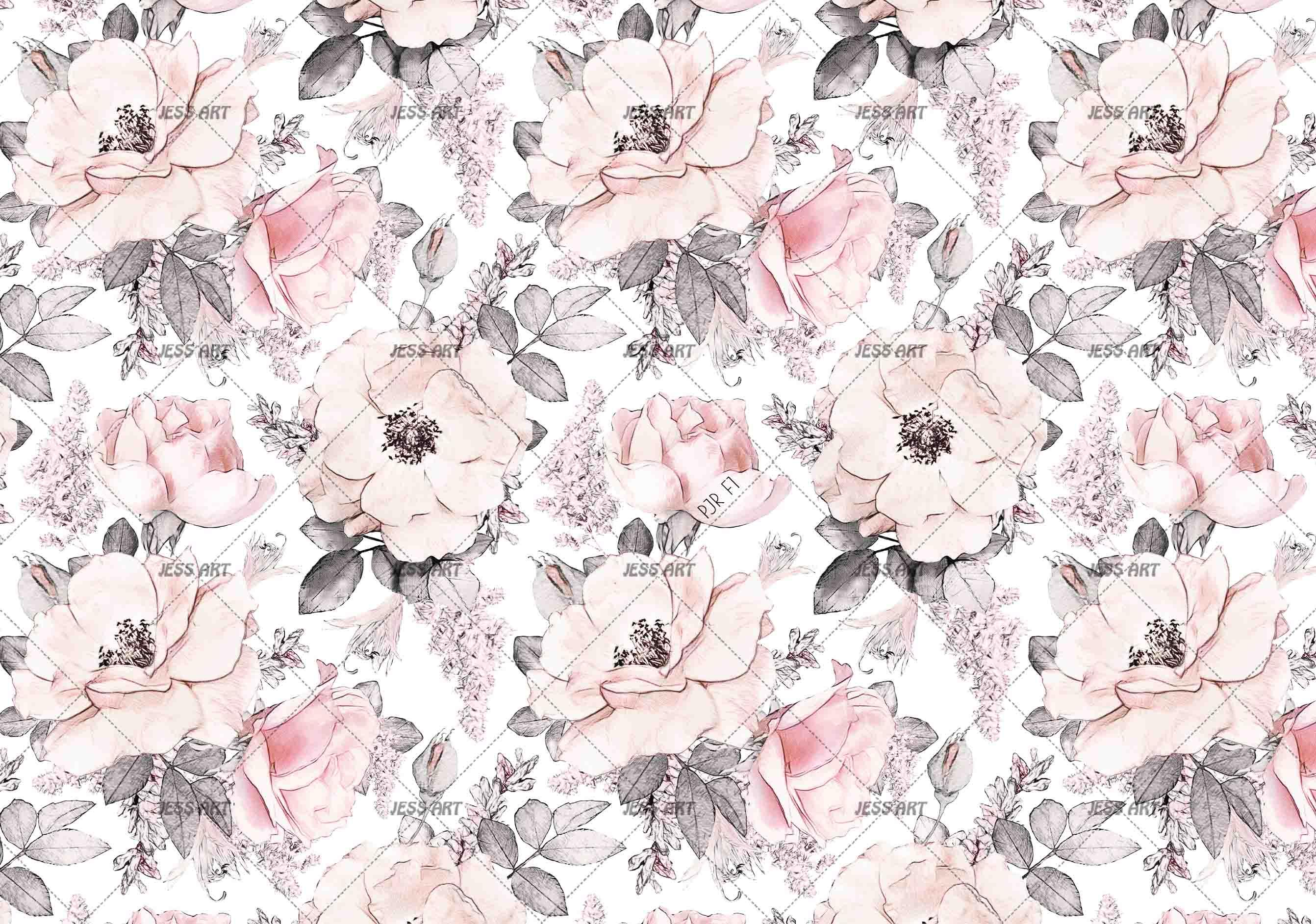 3D Pink Flowers Pattern Wall Mural Wallpaper WJ 1309- Jess Art Decoration