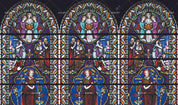 3D Stained Glass Church Wall Mural Wallpaper WJ 2097- Jess Art Decoration