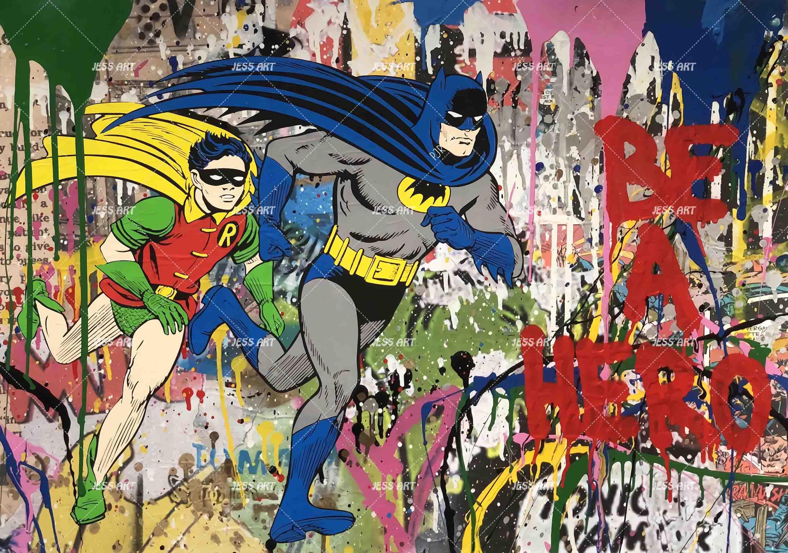 3D American Cartoon Hero American cartoon hero mural wall mural wallpaper for kids room - view 5