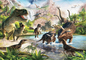 3D Jurassic Park Dinosaurs Wall Mural Wallpaper A242 LQH- Jess Art Decoration