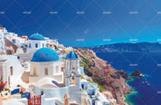 3D Scene Of Aegean Sea Wall Mural Wallpaper WJ 1318- Jess Art Decoration