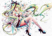 3D Butterfly Anime Girl butterfly anime girl mural wall mural wallpaper for teen room - view 5