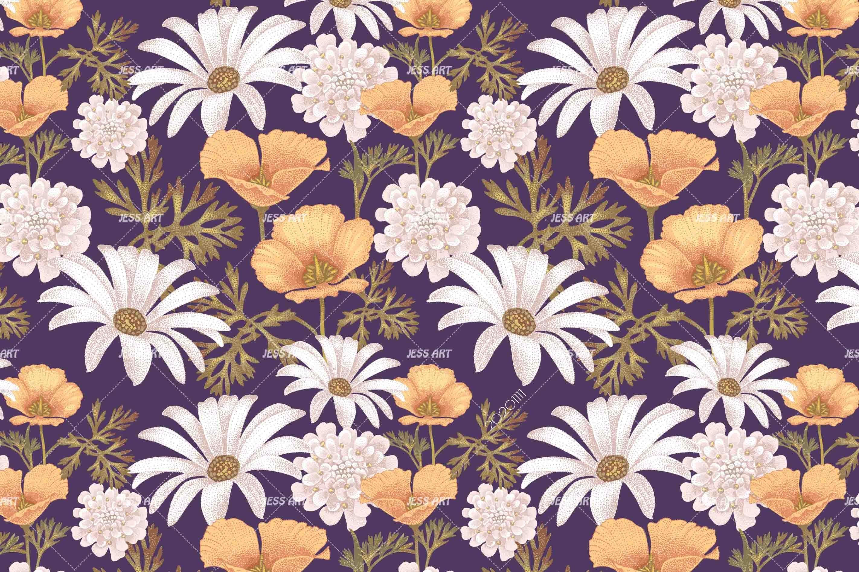 3D Hand Drawn White Floral Leaves Plant Wall Mural Wallpaper LXL- Jess Art Decoration