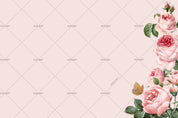 3D Hand Sketching Pink Floral Plant Wall Mural Wallpaper LXL 1441- Jess Art Decoration