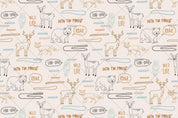 3D Hand Drawn Animal Elk Wall Mural Wallpaper LQH 58- Jess Art Decoration