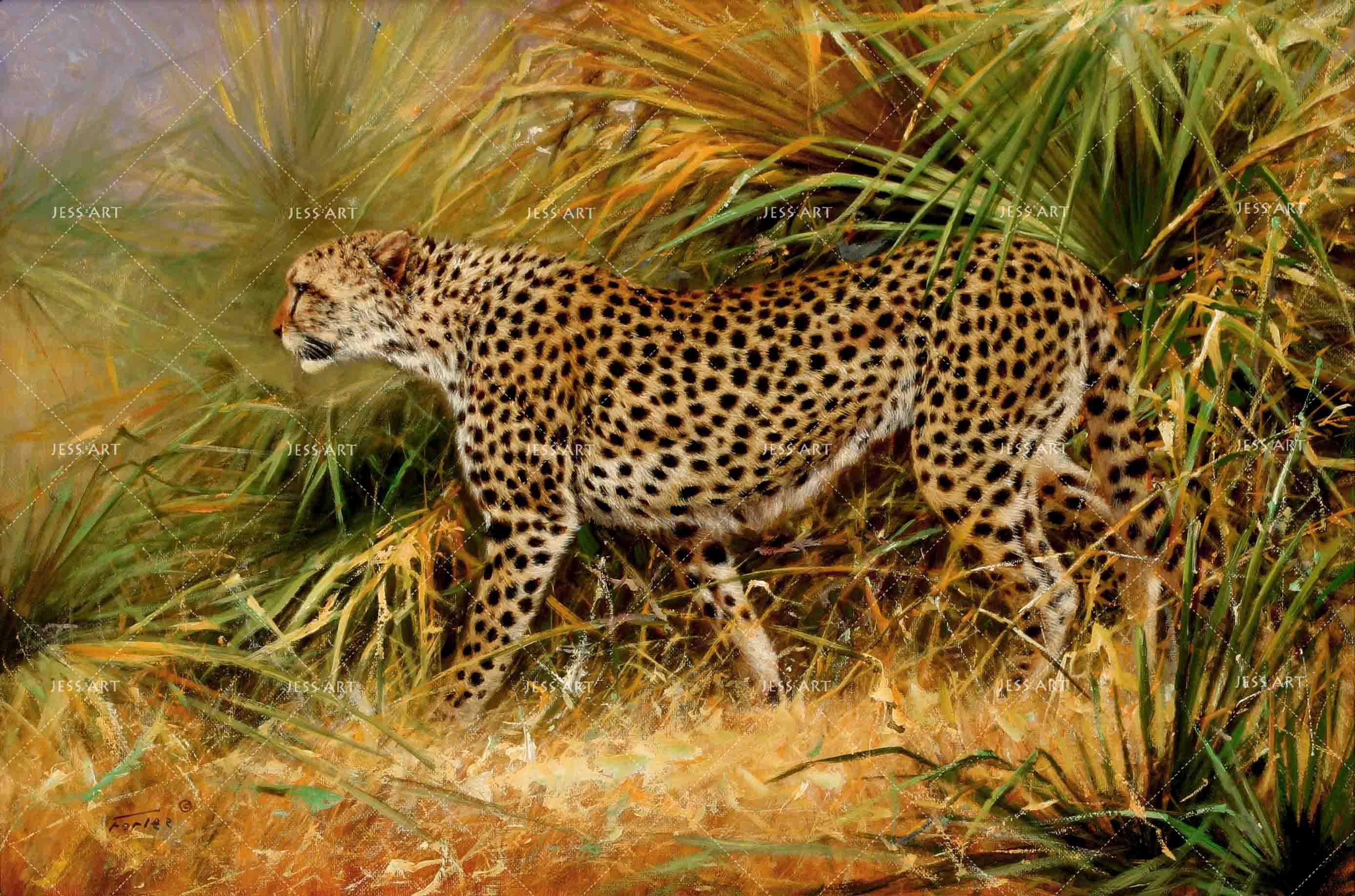 3D African Steppe Leopard Wall Mural Wallpaper 31- Jess Art Decoration