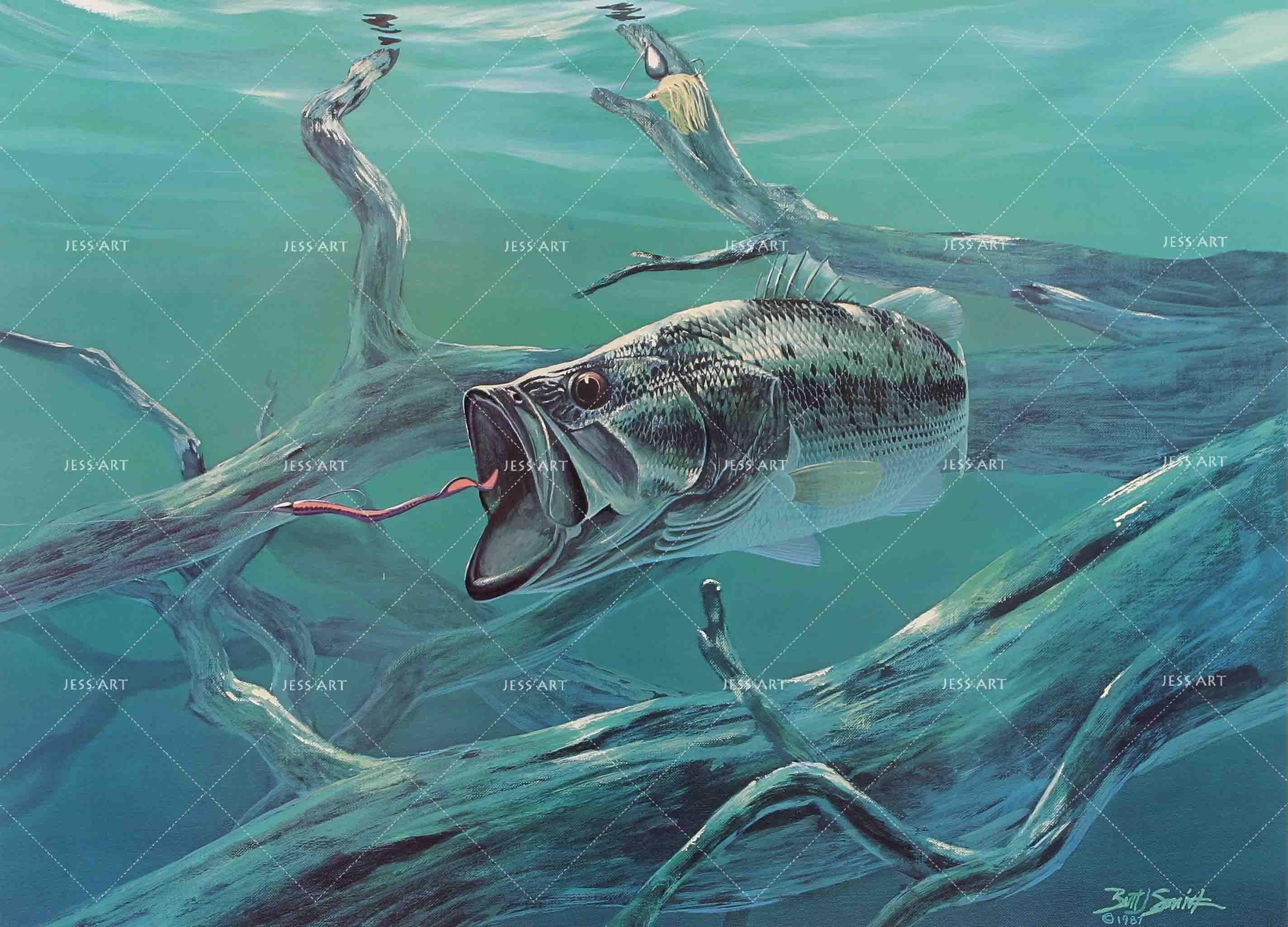 3D Ocean Fish Oil Painting Wall Mural Wallpaper 70- Jess Art Decoration