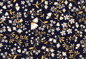 3D White Flowers Black Background Wall Mural Wallpaper A026 LQH- Jess Art Decoration