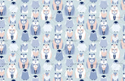 3D Cartoon Blue Penguin Animal Wall Mural Wallpaper LXL 548- Jess Art Decoration