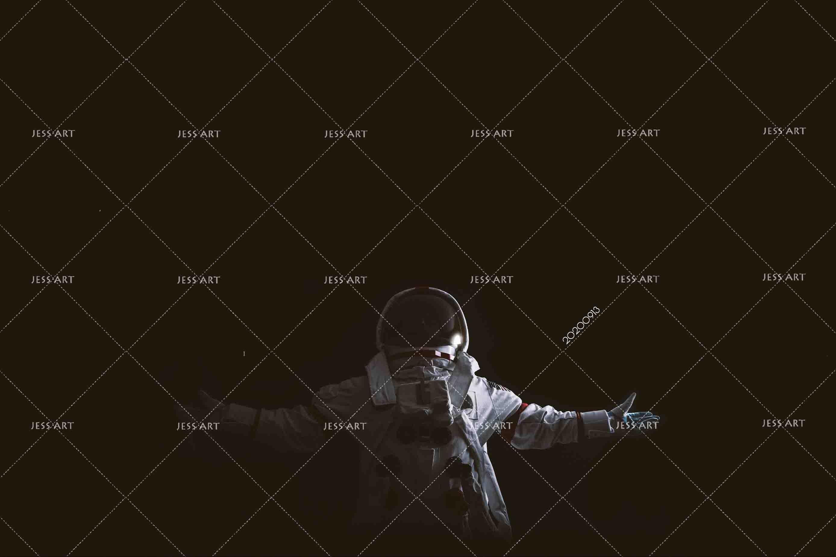 3D Dark Space Astronaut Wall Mural Wallpaper LXL- Jess Art Decoration