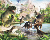 3D Dinosaur Jurassic Wall Mural Wallpaper 216- Jess Art Decoration