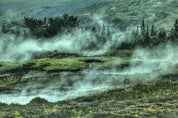 3D Green Hill Forest Grass Fog Wall Mural Wallpaper SF66- Jess Art Decoration