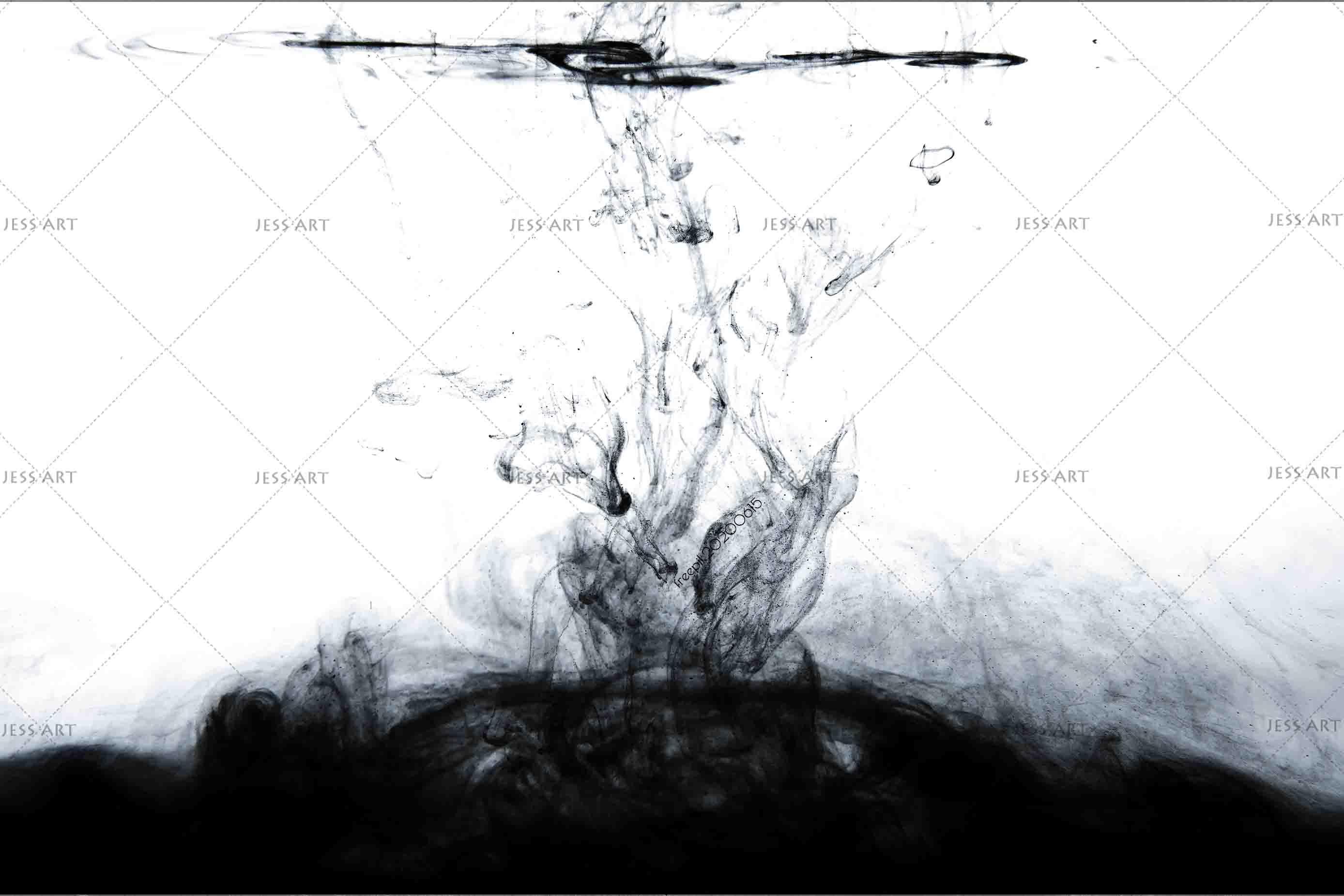 3D Black Streamy Ink Wall Mural Wallpaper LXL 48- Jess Art Decoration
