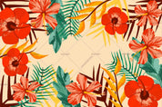 3D Hand Sketching Warm Tones Colorful Floral Wall Mural Wallpaper LXL 507- Jess Art Decoration
